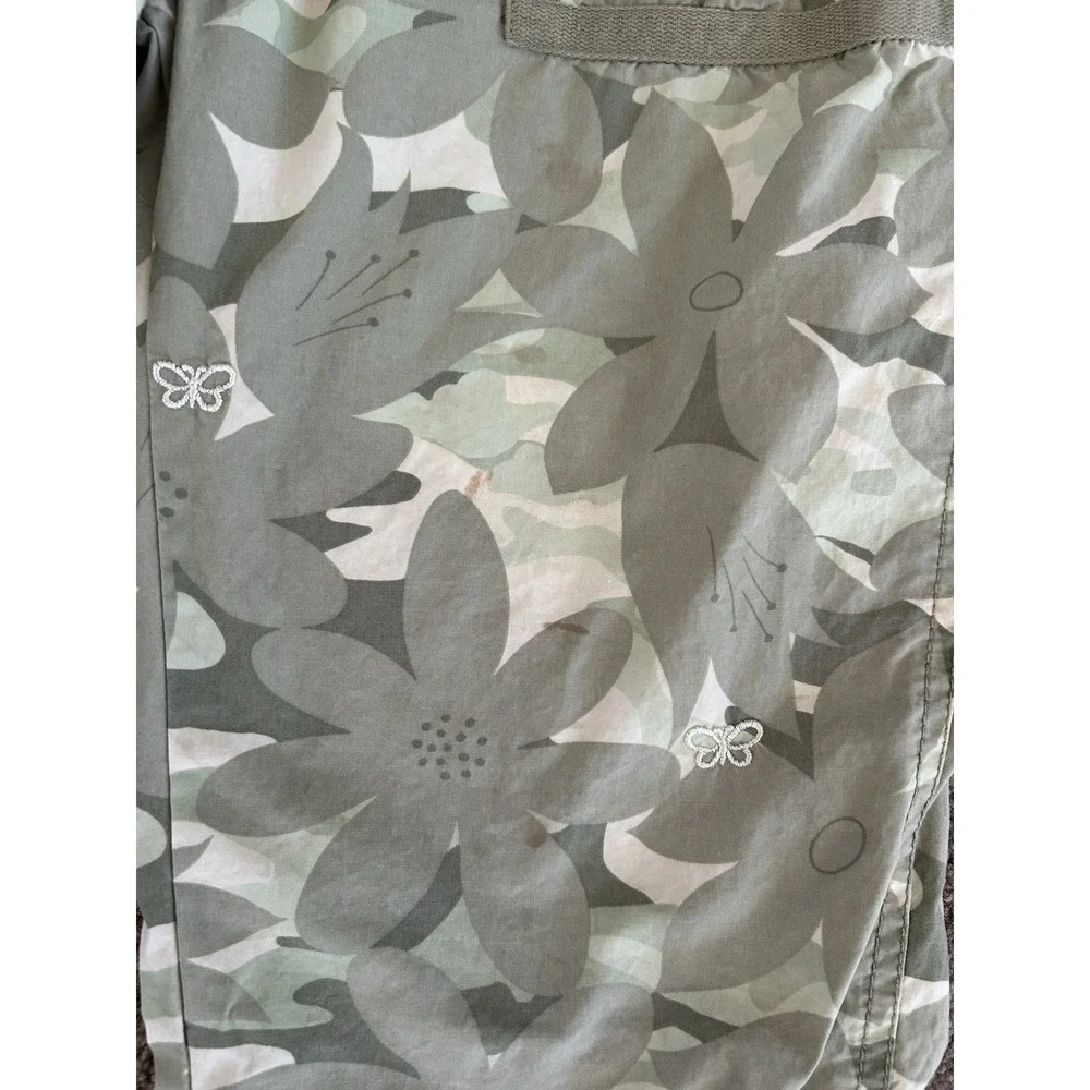Vintage Y2K Gap Kids Easyfit Size 14 Camo Floral Cargo Pants